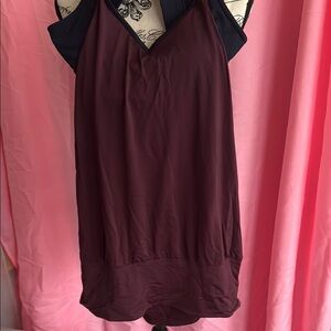 Chic Burgundy Sleeveless Dress